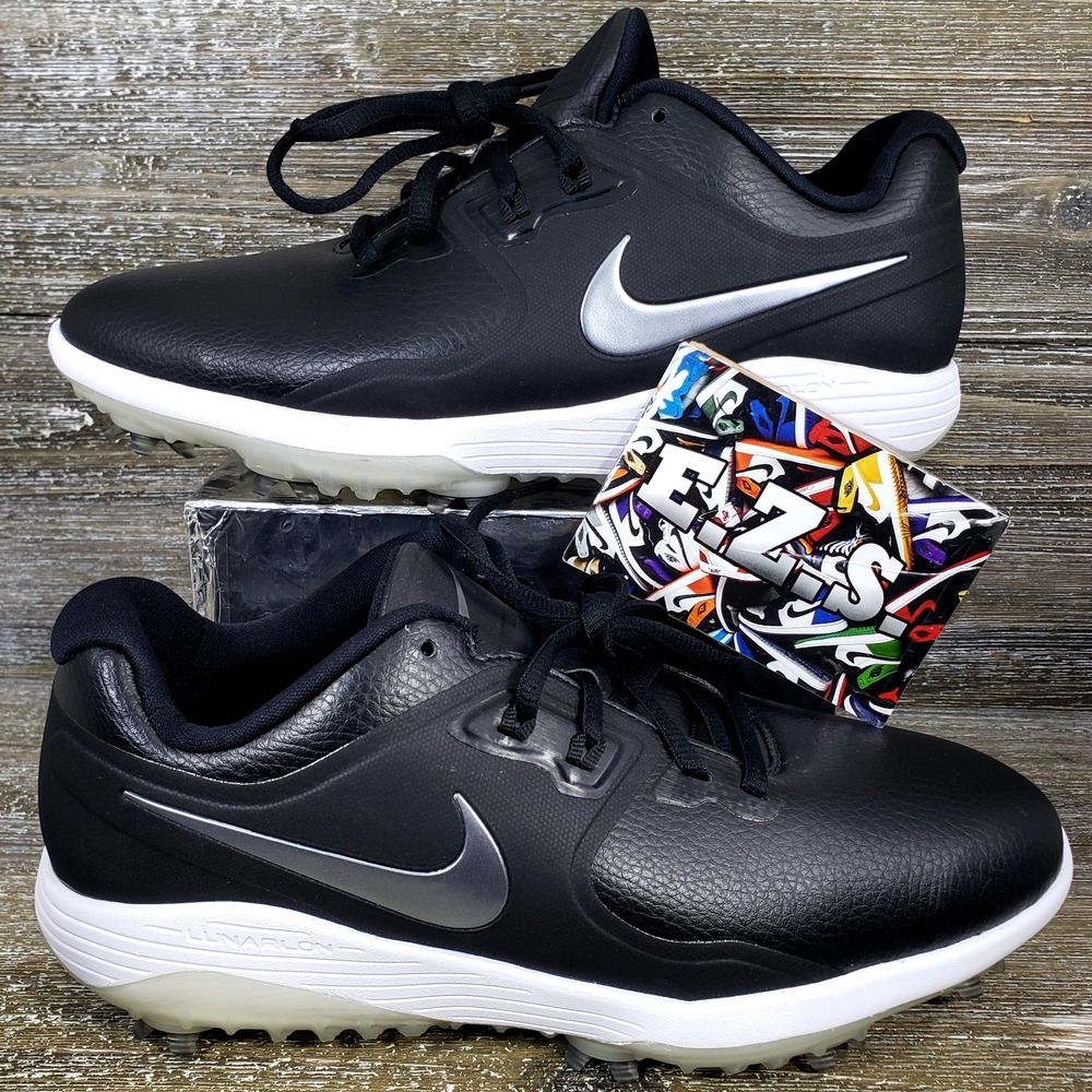 Nike Vapor Pro Golf Shoes Spikes Black/White Fitsole AQ2197-001 Men Size 7.5